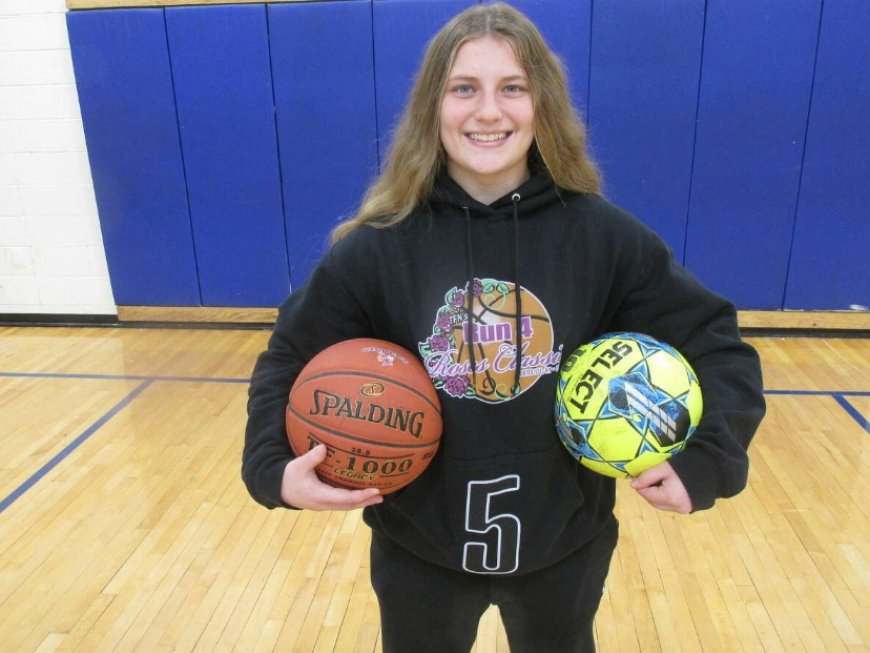 Emily Arel, soccer and basketball champion.